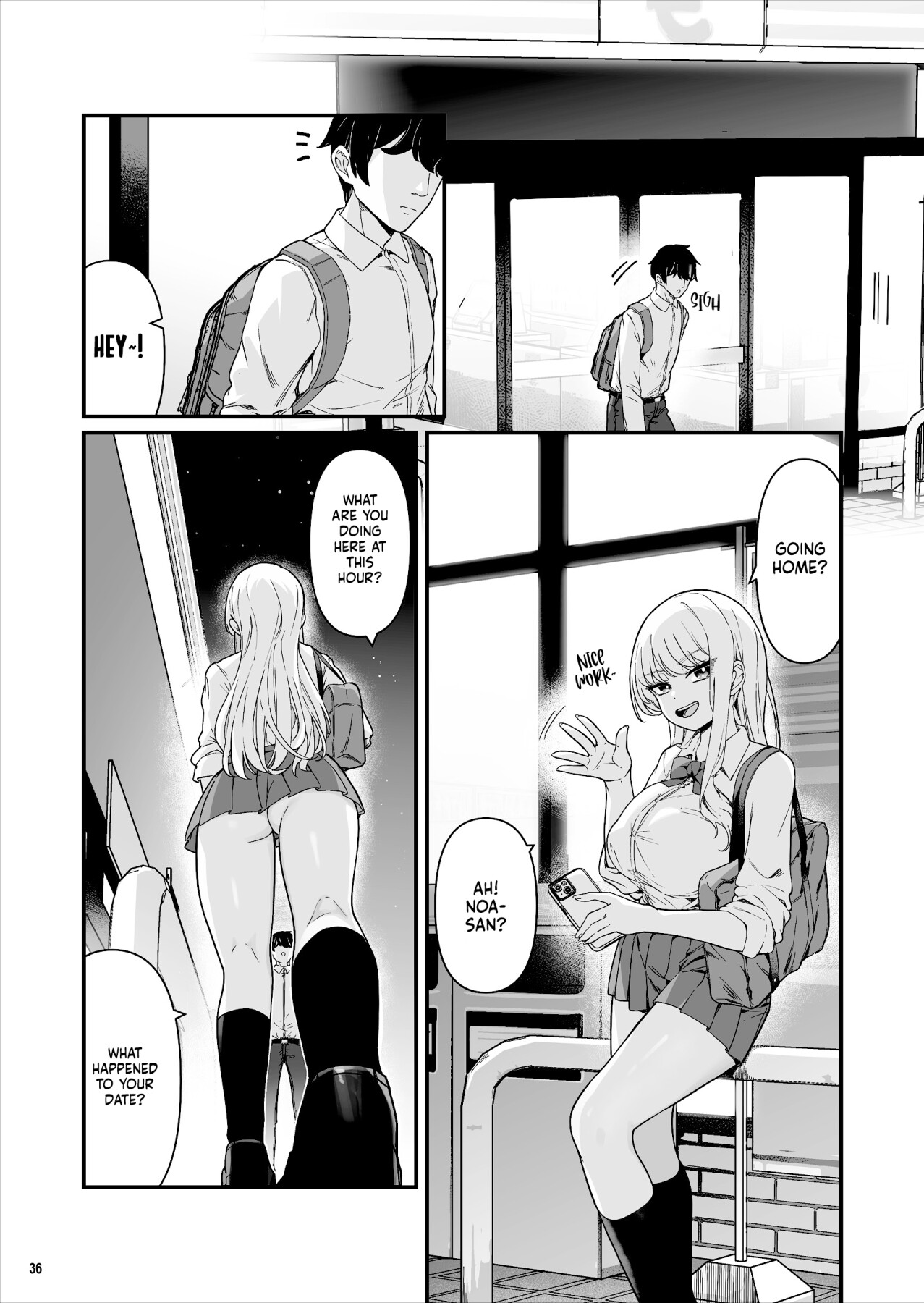 Hentai Manga Comic-I Had Wild Sex with a Taken Busty Gyaru Part-Timer!-Read-36